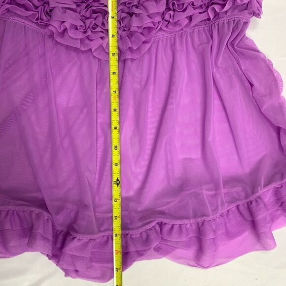 𝅺Love by La  Senza Ruffled Purple Baby Doll … - Picture 3 of 3